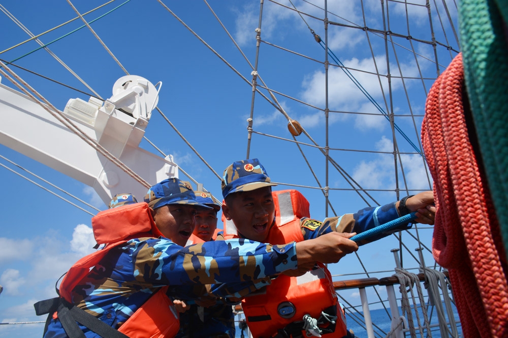 Hợp lực căng buồm.